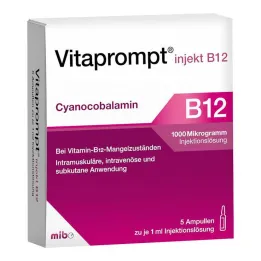 Vitaprompt injekt B12 1000 µg injekciós oldat, 5X1 ml