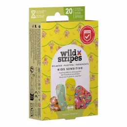 Wild Stripes Kids érzékeny Jungle Vibe vakolatok, 20 db