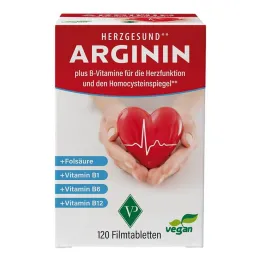 Arginin Heart Healthy + B1 + B6 + B12 vitamin + Folsav Film Tab., 120 db
