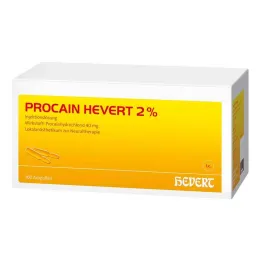 Procaine Hevert 2%-os oldatos injekció ampullák, 100x2 ml