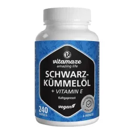 Feketekömény olaj kapszula + E vitamin, 240 db