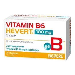 B6-vitamin Hevert 100 mg tabletta, 200 db