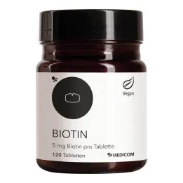 Biotin 5 mg biotin tablettánként, 120 db