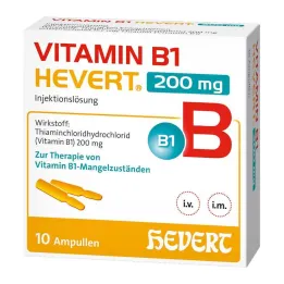 Vitamin B1 Hevert 200 mg oldatos injekció ampulla, 10x2 ml