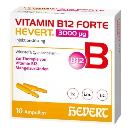 Vitamin B12 Forte Hevert 3000 µg oldatos injekció ampulla, 10x2 ml