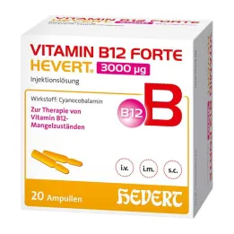 Vitamin B12 Forte Hevert 3000 µg oldatos injekció ampulla, 20x2 ml
