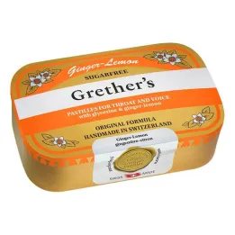 Grethers Ginger Lemon cukormentes, 110 g