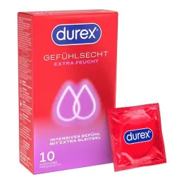 Durex igazi érzetű extra nedves óvszer, 10 db
