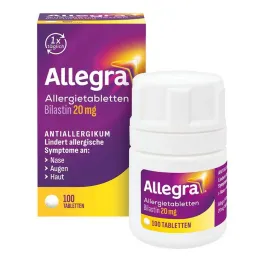 Allegra allergia tabletta 20 mg-os tabletta doboz, 100 db