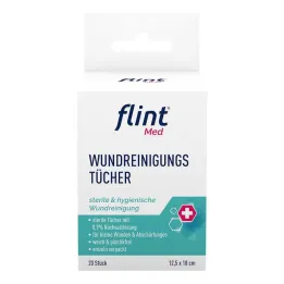 Flint Med sebtisztító törlőkendő steril 12,5x18 cm, 20 db