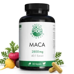 Green Naturals® Maca 2800 mg nagy dózisú 40:1 kapszula vegán (180 db)