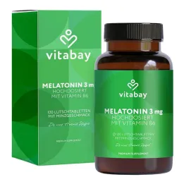 Melatonin nagy dózisú 3 mg + B6 vitamin vegán Lut., 120 db