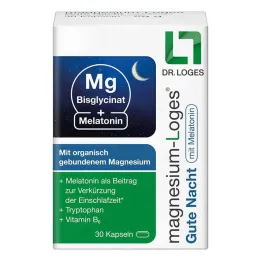Magnesium Loges Jó éjszakát Melatonin Kapszulával, 30 db