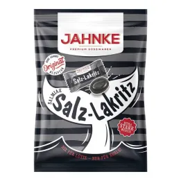 Jahnke Salmiak sós édesgyökér édesség, 125 g