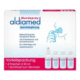 Aldiamed szájspray nyálkiegészítőhöz, 4x50 ml