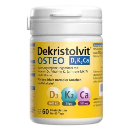 Dekristolvit Osteo D3K2Ca rágótabletta, 60 db
